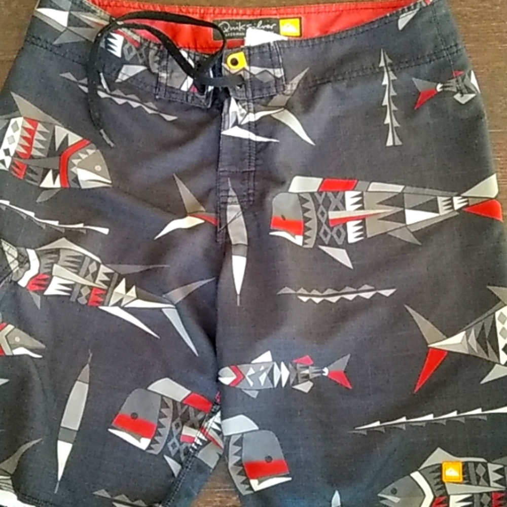 Quick Silver Waterman Trunks with Secure Side Pocket